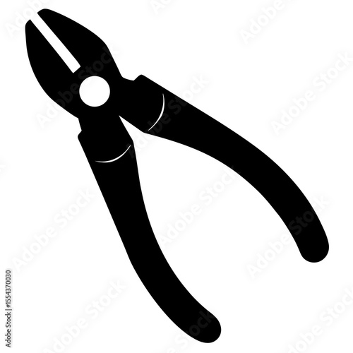 pliers on white background