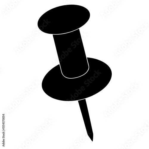 push pin isolated on white background
