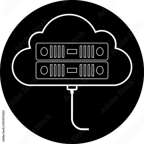 Cloud Computing Infrastructure & Virtual Data Center Icon