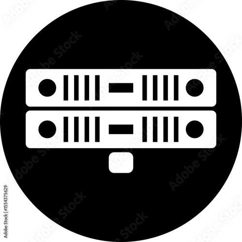 Stacked Rack Mount Server Hardware Icon