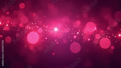 Abstract luminous magenta bokeh stock background seamless looping

