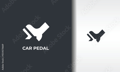 Car Pedal Vector, Icon Or Logo Sign Isolated Symbol Illustration