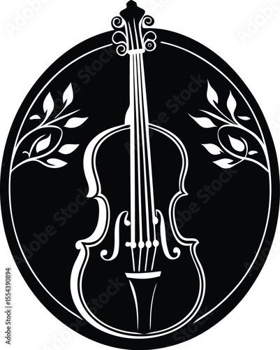 Silhouette of a Cello