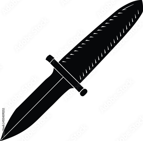Silhouette of a Combat Knife