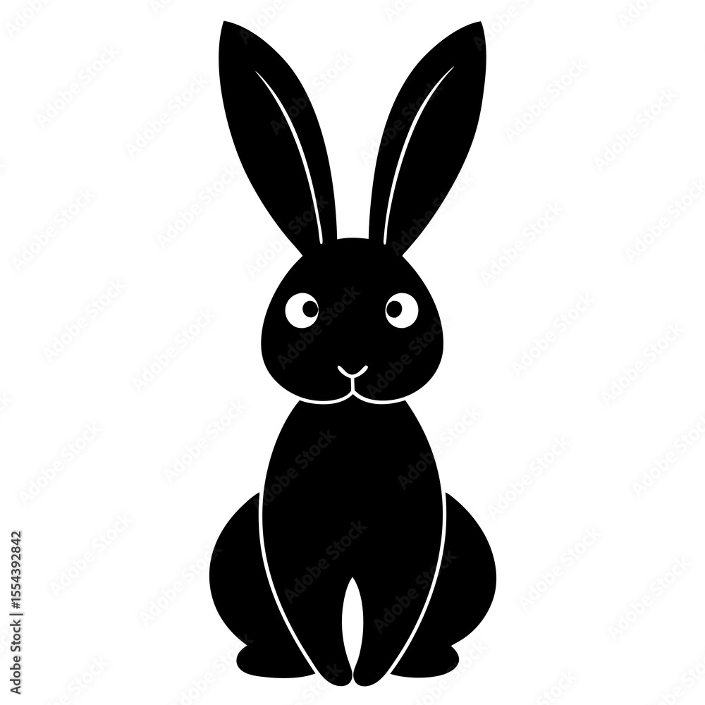 Obraz premium easter bunny on white background