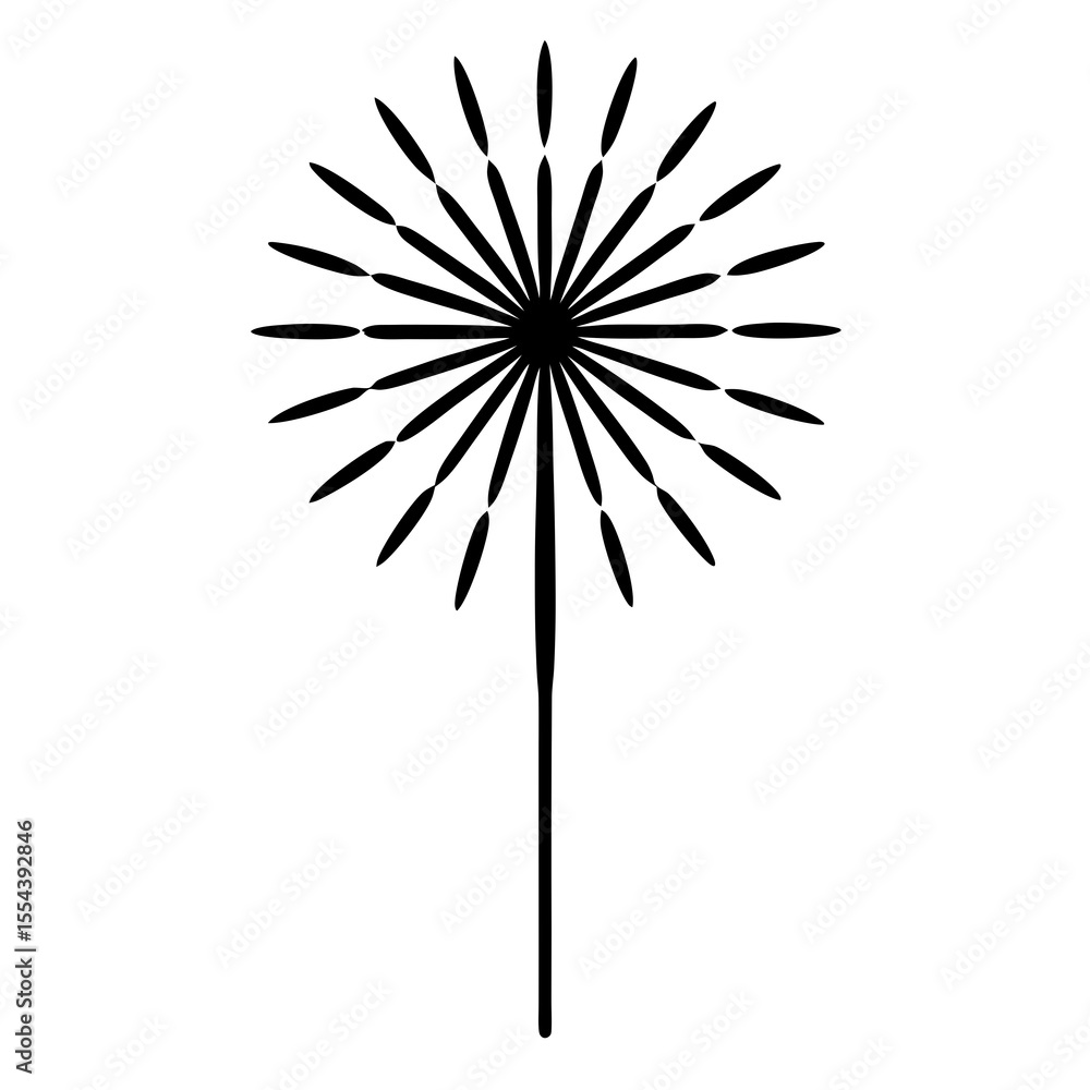 Obraz premium firework on white background