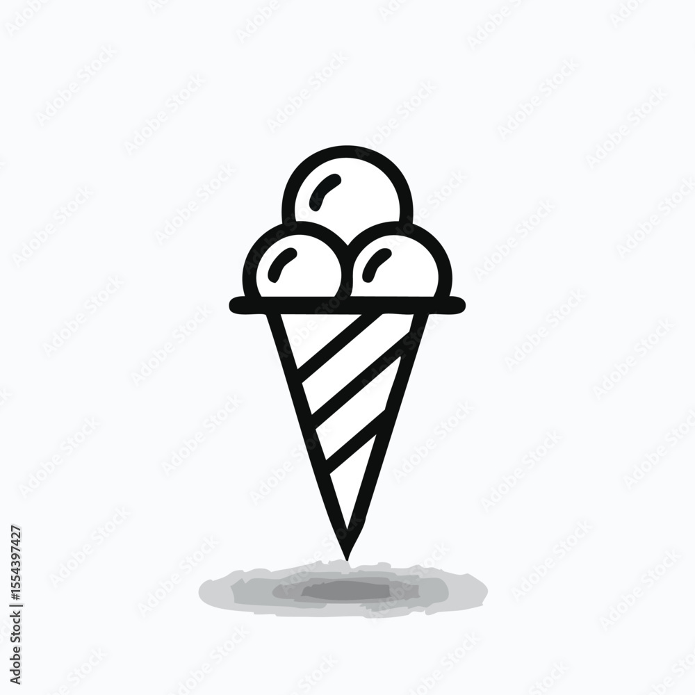 Minimal Vector Icon of an Ice Cream – Bold Black Outline with Clean and Simple Design for Summer, Dessert, and Food Branding Concepts
Minimal Vector Icon of an Ice Cream – Bold Black Outline with Clean and Simple Design for Summer, Dessert, and Food Branding Concepts