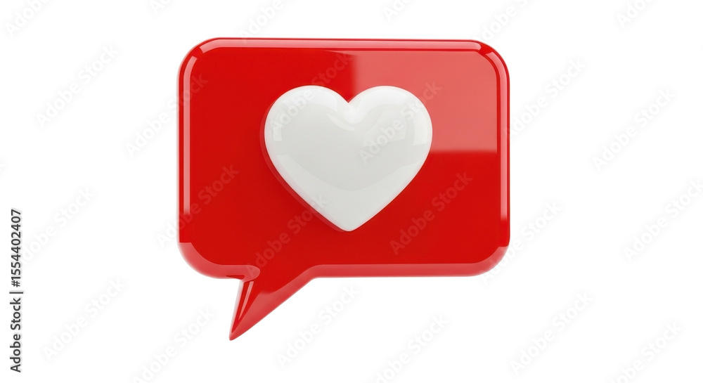 Red social media like notification with heart isolated PNG with Transparent Background Red social media like notification with heart isolated PNG with Transparent Background