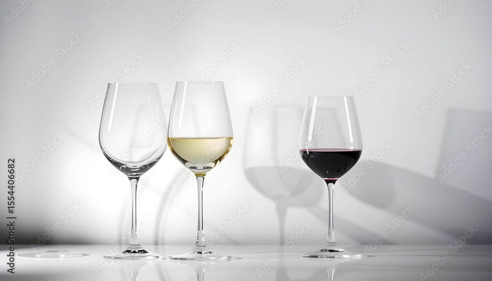 Fototapeta premium glass of white wine