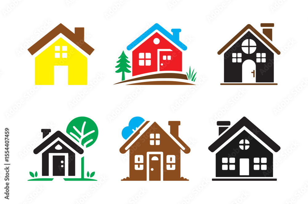 house icons set house icons set