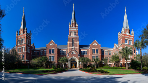 Wallpaper Mural Illustration of the University Hospital building in Taylor Park, Florida. Illustrations of popular places in the world. Torontodigital.ca