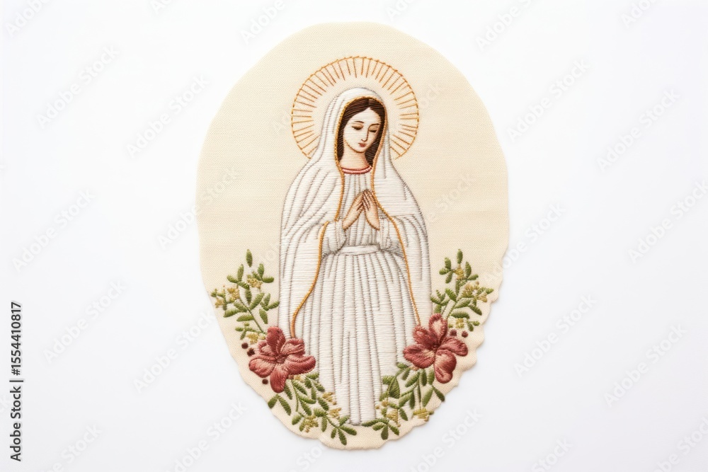 Fototapeta premium Embroidery pattern representation spirituality.