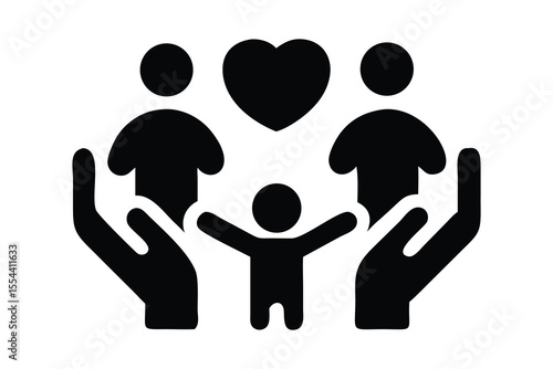 Loving Family Protected by Caring Hands