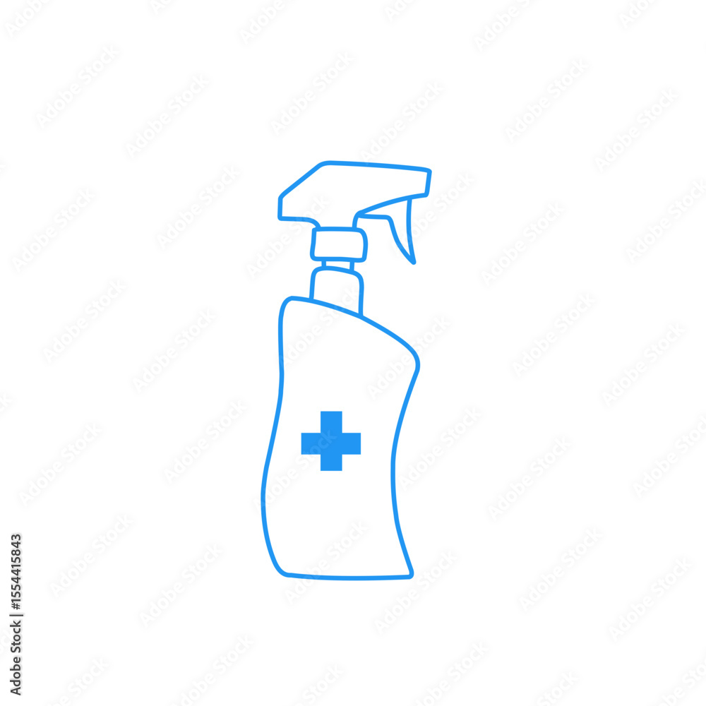 Obraz premium disinfectant spray bottle icon