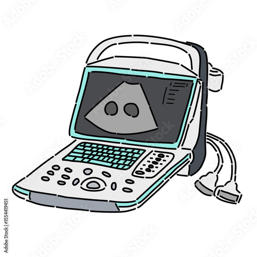 Vector of USG machine