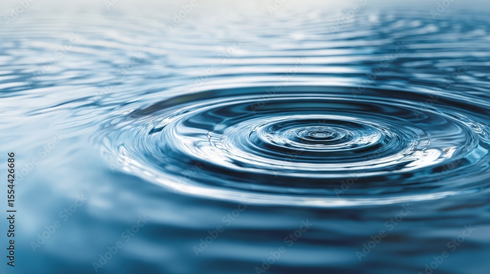 Water ripple background in blue tones, calm and flowing, space for wellness quote Water ripple background in blue tones, calm and flowing, space for wellness quote