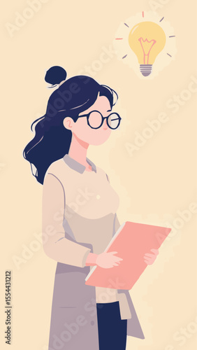 Businesswoman Reading