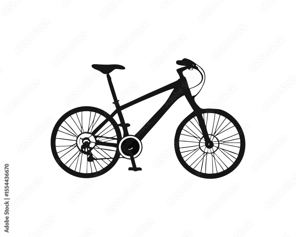 Beautiful scene of a bicycle vector illustration Beautiful scene of a bicycle vector illustration