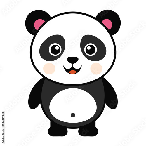 panda vector image on white background