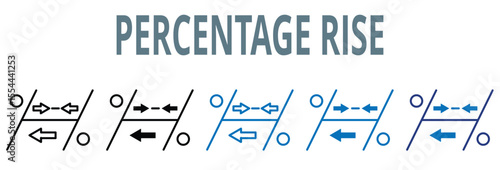 percentage rise