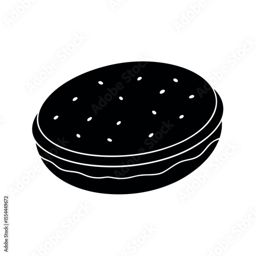 Illustration of Traditional Arepa Bread