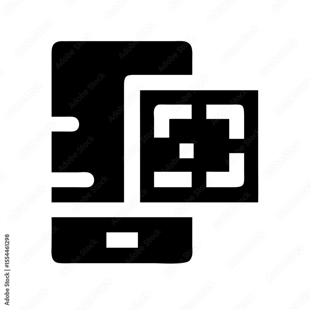 QR payment icon with smartphone and scan code
QR payment icon with smartphone and scan code