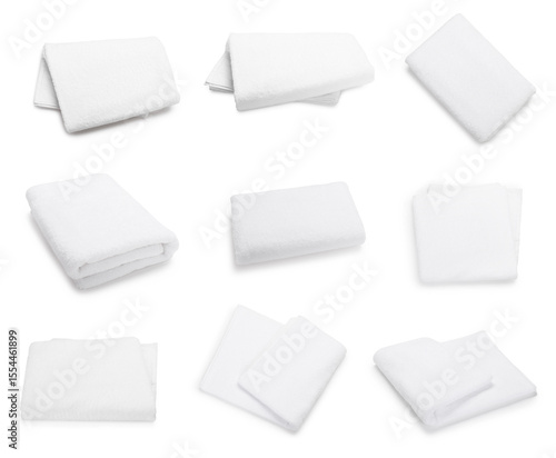 Wallpaper Mural White beach towel on white background, collage Torontodigital.ca