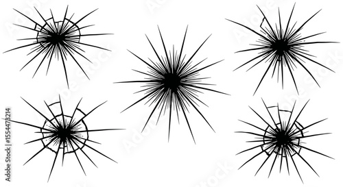 Abstract starburst vector illustration for modern design