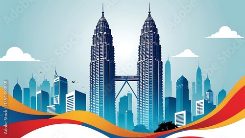 Twin tower in Malaysia 