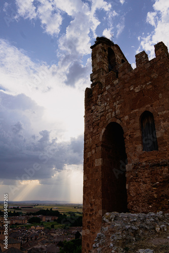 well-preserved bell tower and old red brick structure