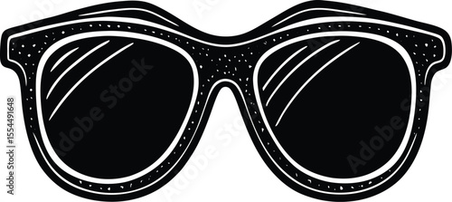 Silhouette of Oversized Sunglasses