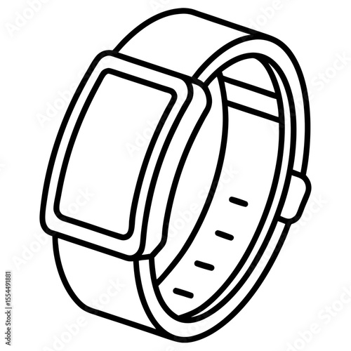 Fitness tracker vector