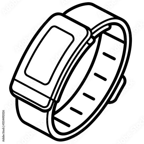 Fitness tracker vector