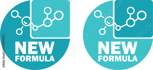 New Formula Vector Badge – Product Label Icon for Packaging, Marketing, and Cosmetic Design