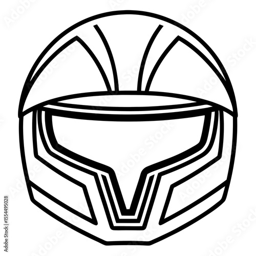 Helmet line art vector