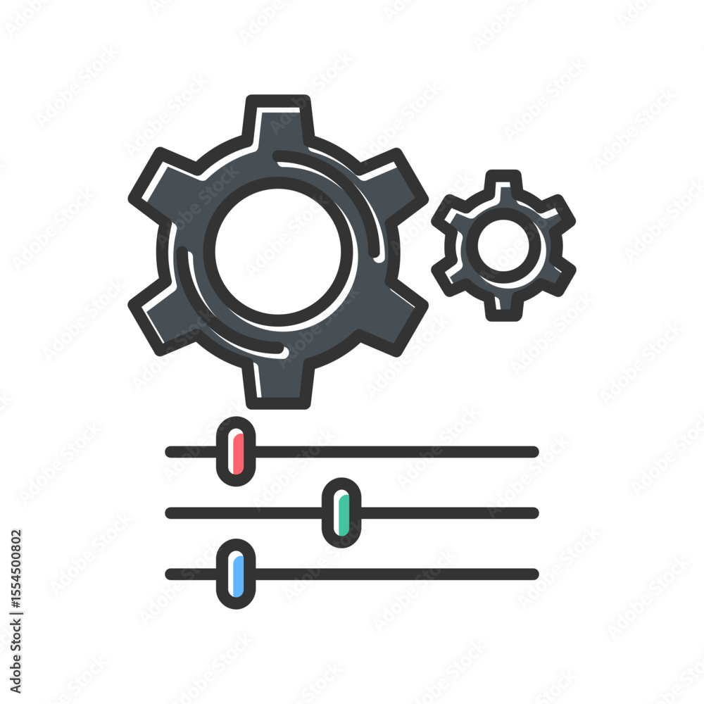 Settings Vector Icon Settings Vector Icon