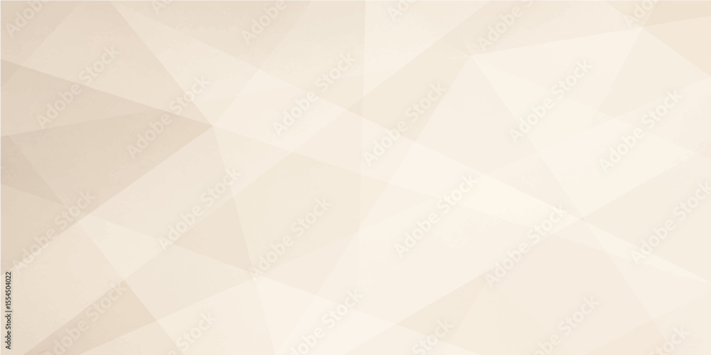 Fototapeta premium Minimal light beige polygon abstract geometric background texture