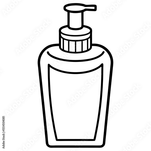 Lotion line art vector