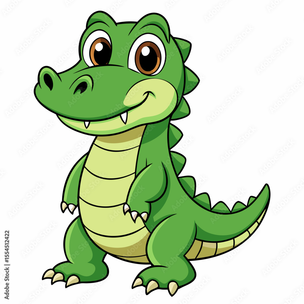 Fototapeta premium cartoon crocodile cartoon