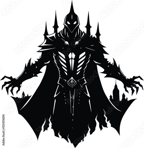 Silhouette of a cursed knight