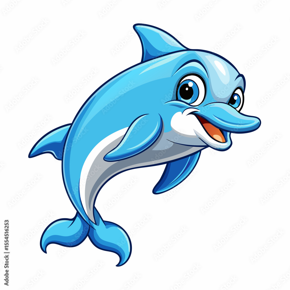 dolphin isolated on white background dolphin isolated on white background
