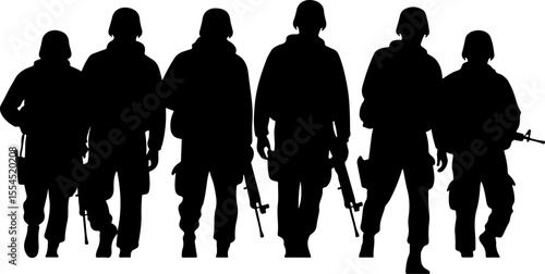 soldiers, military, army, advance, uphill, climb,  vector bundle