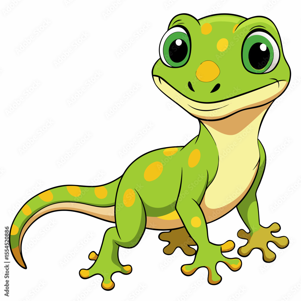 Obraz premium green frog cartoon