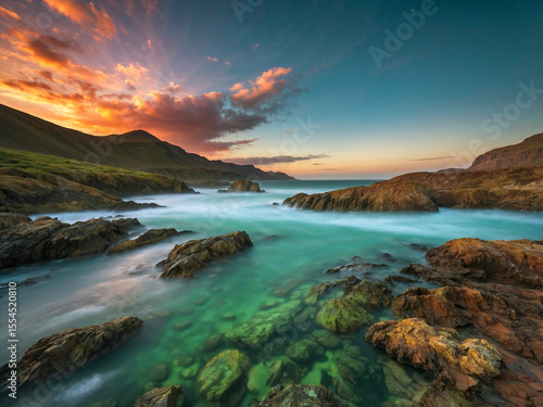 Stunning landscape with amazing colors 