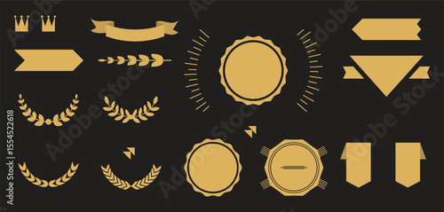 Mid-century Retro Adventure Badge Designs