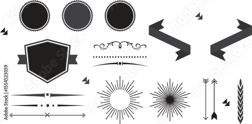 Mid-century Retro Adventure Badge Designs