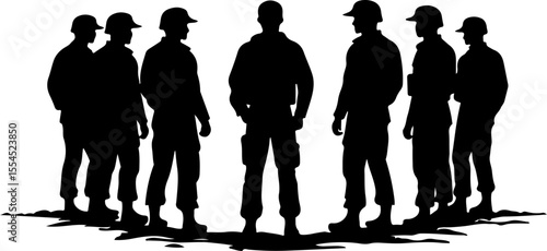soldiers, military, army, advance, uphill, climb,  vector bundle
