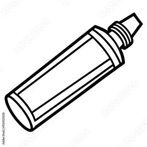 Toothpaste line art vector
