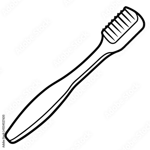 Toothbrush line art vector