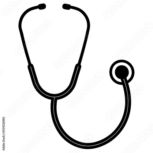 stethoscope isolated on white background